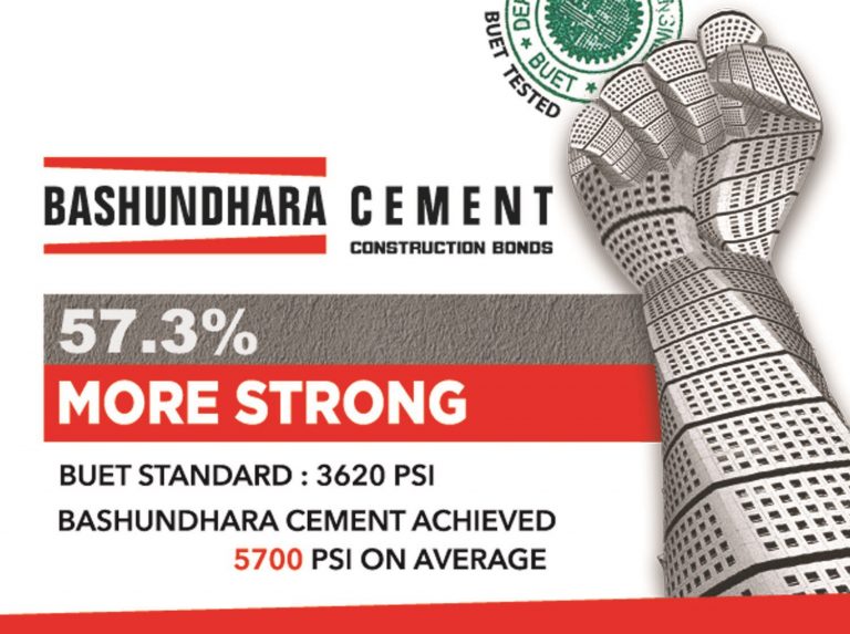 Bashundhara Cement 57.3 Percent Stronger Ad