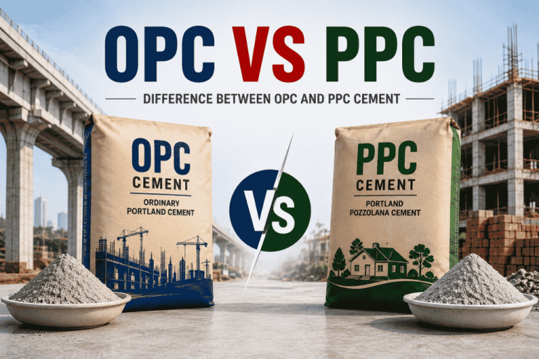 Difference Between OPC and PPC Cement